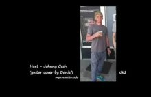 Hurt - Johnny Cash (guitar cover # improvisation solo by Daniel