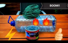 Experiment Carbid, Bottle, Fuse, Water, Fire = Boom !!!! Explode !!...