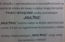 Milk Pass - sposób na kryzys działu administracji