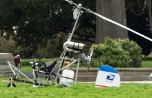 61 letni listonosz wylądował wiatrakowcem na trawniku przed Kapitolem