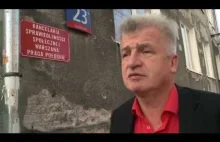 Zbigniew Stonoga pikietuje na proteście ws. uwolnienia Piotra Ikonowicza