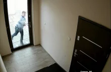 Uszkodził drzwi. Kto rozpoznaje sprawcę? [ZDJĘCIA, FILM]