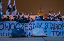 Protest Kibiców Sandecji w Nowym Sączu