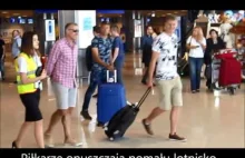 EURO 2016 W drodze do Arłamowa - Powitanie Piłkarzy w Rzeszowie na lotnisku