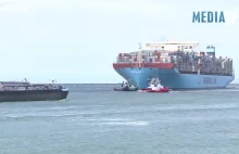 Największy kontenerowiec świata przypływa do Rotterdamu