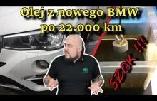 Zlewanie oleju z nowego BMW z przebiegiem zaledwie 22 tys km.