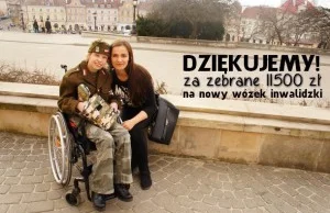 Zebraliśmy 11,5 tys. zł na nowy wózek inwalidzki dla młodej Patriotki!...
