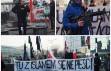 Tu z islamem się nie pieści, zamiast kredek mamy pięści - demostracja w Sosnowcu