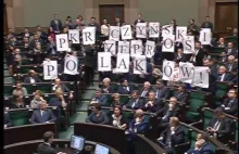 Kartoniada Platformy w Sejmie. Cyrk na miarę poważnej partii