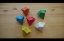 Origami. Jak zrobić diament z papieru (lekcja wideo)