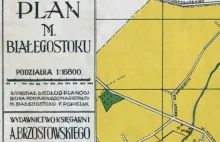 Białystok, plan miasta z 1937 roku