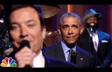 Obama i jego "slow jam" u Jimmiego Fallona.