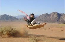 Sand surfing in Saudi Arabia