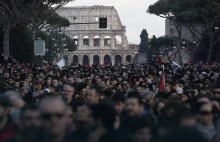 Manifestacja Ligi Północnej w Rzymie: solidarność z Rosją, przeciw sankcjom