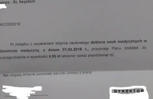 Dodatek do pensji za doktorat z medycyny