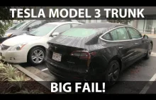 Tesla Model 3 - Zalewa bagażnik...