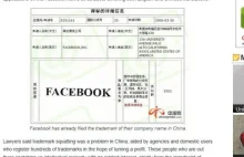 Facebook będzie miał problem z nazwą w Chinach