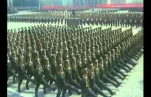 Północno Koreańska parada wojskowa w rocznicę ustanowienia KRLD