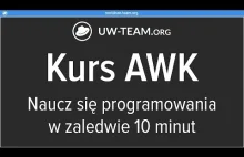 AWK w 10 minut - kurs programowania w języku AWK