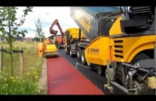 Tak wygląda budowa drogi lokalnej w Holandii.