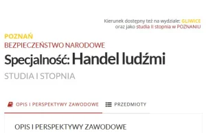 Wyższa Szkoła Bezpieczeństwa - Handel ludźmi