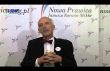 Janusz Korwin-Mikke: Kobieta powinna mieć prawo do bogatego męża!