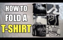 How To Fold a T-Shirt! Best Way!
