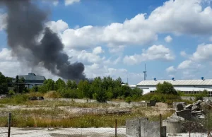 Pożar w firmie zajmującej się utylizacją chemikaliów.