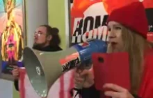 "Gwałciciel nie gwiazda" - protest na filmówce