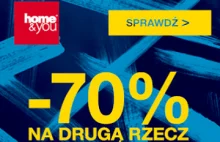 -70% na drugi produkt w Home&you!