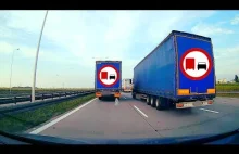 Ciężarówka na A4 wyprzedza ciężarówki i blokuje karetkę na sygnale !