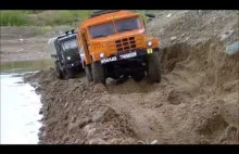 Zdalnie sterowane modele ciężarówek Kamaz i Ural
