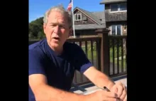 George W. Bush przyjmuje lodowe wyzwanie!