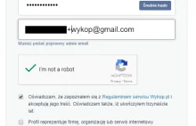Rejestracja na wykop.pl nie przyjmuje adresów email zgodnych z RFC.