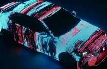 Świecący samochód oklejony LED-ami