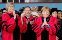 Angela Merkel uhonorowana doktoratem honoris causa na Harvardzie