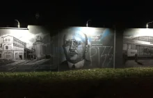 Zniszczono mural poświęcony polskim wynalazcom.