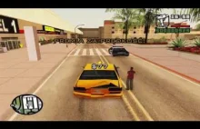 GTA San Andreas PL gameplay pl - #5 Jeździmy taksówką! -czyli jak nie...