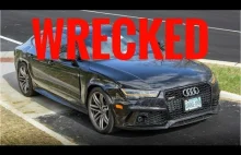 Crashing an Audi RS7!