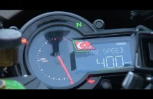 KAWASAKİ H2R nowy rekord prędkości...