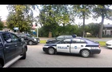 Policja daje przykad prawidowego parkowania Koscierzyna ORLEN