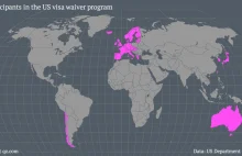Kraje świata, których obywatele mogą jeździć do USA bez wiz. Polska poniżona...