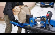 Maszyna do rozbijania kawałków kłód drewna - Made in Poland