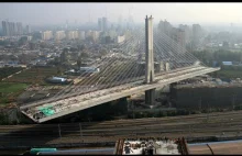 bezkolizyjne budowanie mostu w Chinach