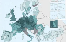 Zagęszczenie linii kolejowych w Europie