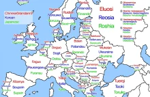 Nazwy państw europejskich w języku chińskim, koreańskim i japońskim