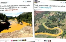 „Pomarańczowa rzeka” w Kolorado. Miliony litrów ścieków wpadło do rzeki!