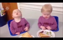 Babies sleep during eating funny compilation