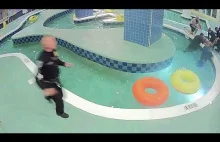 Intensywna akcja ratunkowa chłopa który utknął pod wodą na basenie