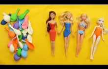 Letnia sukienka dla Barbie DIY prosty pomysł na uroczą sukienkę bez szycia